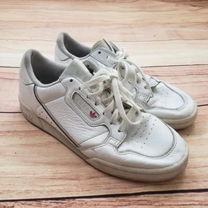 Adidas Continental 80 Shoes Mens Size 7.5 White Leather Low Top Sneakers 2019 - Picture 1 of 12