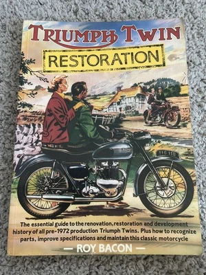 TRIUMPH TWIN RESTORATION - by Roy Bacon - Osprey Publishing Motorcycle Motorbike - Image 1 of 4