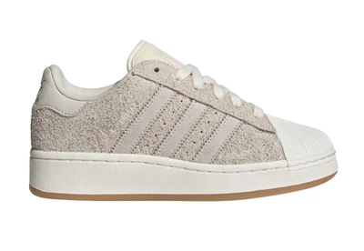 SIZE 8 WOMENS - Adidas Superstar XLG Athletic Sneakers White Suede IG2124 - Image 1 of 4