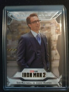 2021 Upper Deck Marvel Black Diamond Sam Rockwell "Justin Hammer" /149