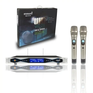 Staraudio 2-Kanal UHF kabelloses DJ Handmikrofonsystem Karaoke Party KTV Mikrofone - Bild 1 von 13