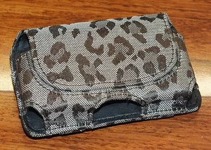 MyBat Brown Cheetah Print Phone Case Size: 4 1/2" x 3" with Belt Clip & Loops - Picture 1 of 6