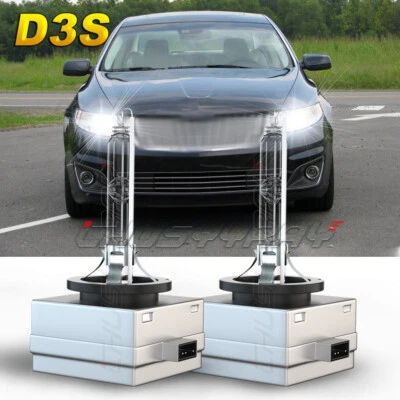 6000K Front Xenon D3S HID Headlight Bulb For Lincoln MKS 2009-2016 High/Low Beam - Изображение 1 из 4
