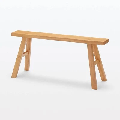 MUJI Wooden Bench Large Natural 12841043 - Image 1 of 4
