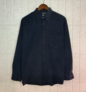 Bruno Strukturcord Herren Hemd mit Knopfleiste Medium Schwarz - Bild 1 von 6