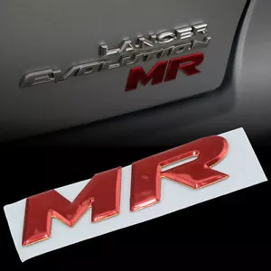 MITSUBISHI LANCER SPORTBACK EVO X MR BADGE/EMBLEM/DECAL 7415A162 2010 2012 2013 - Picture 1 of 1