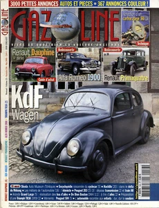 GAZOLINE n°156 05/2009 KDF WAGEN DAUPHINE ALFA ROMEO 1900 RENAULT PRIMAQUATRE - Imagen 1 de 1