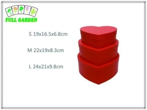 SCATOLA ROSSA FIORISTI BOMBONIERE DECORATORI SAN VALENTINO SET3 - Foto 1 di 1