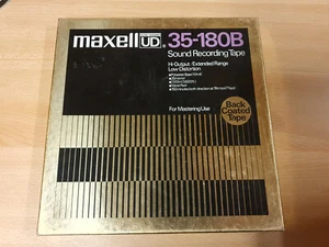 10" (26,50 CM) METAL REEL TAPE MAXELL UD 35-180B IN ORIGINAL BOX #737 - Picture 1 of 4