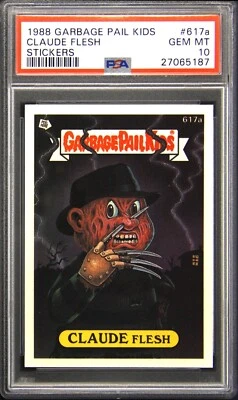 1988 GARBAGE PAIL KIDS #617A OS15 CLAUDE FLESH GPK PSA 10 NEW SLAB - Image 1 of 2