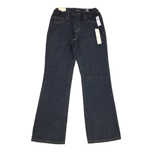 NWT Old Navy Loose Boot Cut Jeans Size 12 Husky Boys Dark Blue Wash Denim - Picture 1 of 8