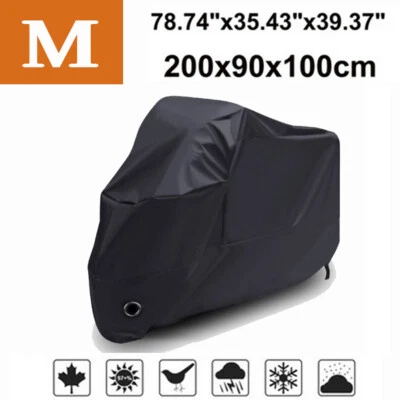 Motorcycle Cover Waterproof Cruiser Outdoor Rain UV  Dust For Vespa LXV Black Foto 1 de 4