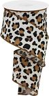 Leopard Cheetah Animal Print, Wired Ribbon for Making Fun and Wild Birthday Part