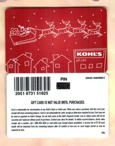 KOHL'S Santa and His Sleigh ( 2004 ) Gift Card ( $0 ) V1 - Picture 1 of 1