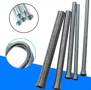 5pcs 21cm Spring Bending Tube Pipe Bender 1/4" 5/16" 3/8" 1/2" 5/8" Silver HOT - Picture 1 of 12
