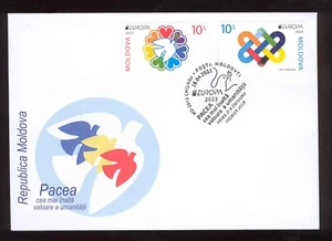 Moldavia 2023 Europa PAZ - el valor más alto de la humanidad Privat FDC - Imagen 1 de 2