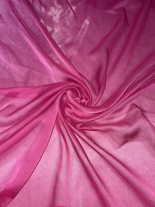1 mtr Hot Pink Kationisches Brautkleid Chiffon Stoff..58" breit - Bild 1 von 2