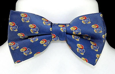 Галстук-бабочка мужской Kansas Jayhawks регулируемый вырез университетский колледж синий галстук-бабочка  - Изображение 1 из 2