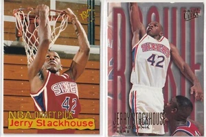1995-96 Jerry Stackhouse ROOKIE CARDS North Carolina TAR HEELS - Picture 1 of 2