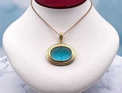 Colgante camafeo veneciano 925/YGP Designs TAGLIAMONTE *Medusa*Reg. $200 Foto 1 de 4