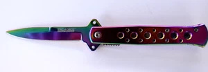 Tac Force Stiletto Multi Color Folding Pocket Knife TF698 - Picture 1 of 4