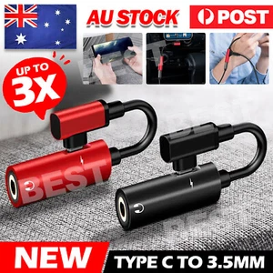 2 In 1 Type-C To 3.5mm And Charger Headphone AUX Audio Jack USB C Cable Adapter - Picture 1 of 11