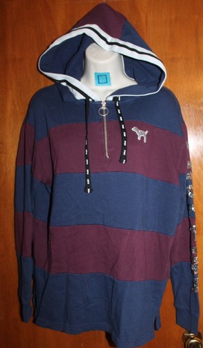 UNDERCOVER Felpa con cappuccio piccola Victoria's Secret ROSA (Marrone Navy; Leggera) ottime condizioni