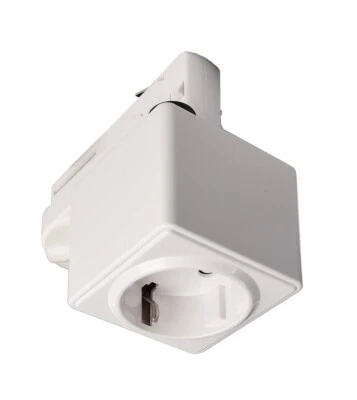 Deko-Light 710024 D Line 3-Phasen Schienen Steckdose Steckdosenadapter weiß