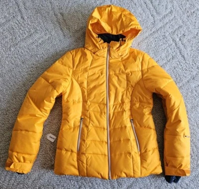 Spyder женщин Tryton лыж куртка Sz 6 с капюшоном карманы новый без ярлыков Yllw Ornge - Изображение 1 из 4