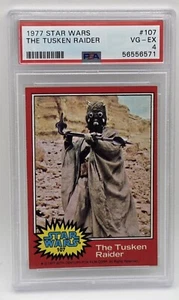 1977 Star Wars #107 The Tusken Raider PSA VG-EX 4 - Picture 1 of 2