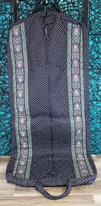Vintage Vera Bradley INDIANA TAG GARMENT Bag RETIRED Black FALL OF 1990 - Picture 1 of 10