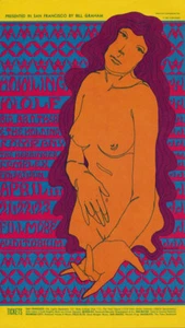 Wes Wilson BG # 60 4/21/1967 Howling Wolf Big Brother Fillmore postcard BG60 - Picture 1 of 1