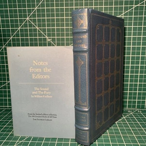 Franklin Library: The Sound and the Fury William Faulkner & Editor’s Notes ~NM+ - Picture 1 of 10