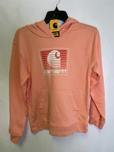 Carhartt Long Sleeve Graphic Sweatshirt Youth Girls NWT amber sz L (12) - Picture 1 of 3