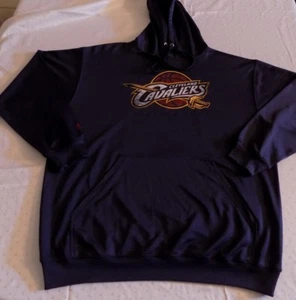 Cleveland Cavaliers Synthetic Hoodie 2XL Navy Vibrant Team Colors Majestic NBA - Picture 1 of 2