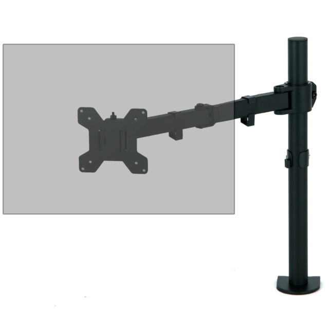 ErGear - Kit de soporte de escritorio de doble monitor de 17 a 34 pulgadas,  brazo de resorte de gas de movimiento completo con soporte de montaje de