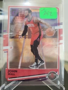 2020 NBA Clearly Donruss JOHN WALL Purple Foil Rockets - Picture 1 of 1