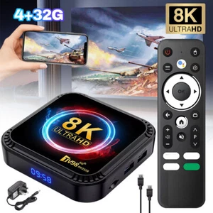 TV98 8K TV Box Android 13.0, 4GB RAM + 32GB HD Bluetooth Media Player Dual WIFI - Picture 1 of 21