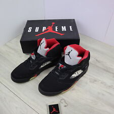 New ListingNike Air Jordan Retro 5 Supreme Black Red SIZE 12 Authentic 824371 001 Box
