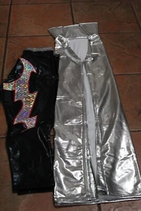 SUIT KIDS SIN CARA Black WRESTLING Traje LUCHA LIBRE Halloween Disfraz ssc - Picture 1 of 10