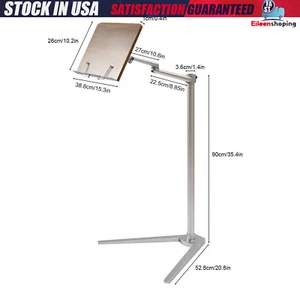 Book Stand for Reading Adjustable Textbook Stand Ergonomic Bed Book Holder - Afbeelding 1 van 12
