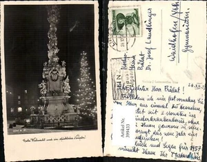 399433,Linz an d. Donau Dreifaltigkeitssäule Pestsäule Weihnachtsbaum - Imagen 1 de 1