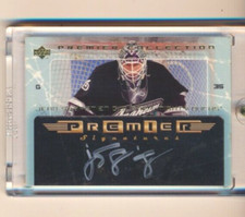 2003-04 Upper Deck Premier Collection Signatures Jean Sebastien Giguere Ducks