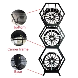 CAR Wheel Rim Display metal Stand Rack for Shop Metal Alloy 4S Shop SUV tires - Picture 1 of 3