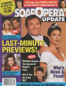 SOAP OPERA UPDATE Sept. 29 1998 Joseph Mascolo Kristian Alfonso Peter Reckell - Picture 1 of 4