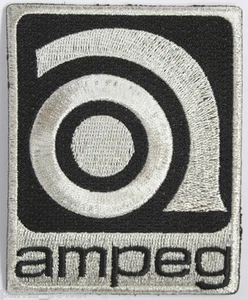 Vintage Style Ampeg Patch, embroidered, iron on, musicians, amps, bands - Picture 1 of 1