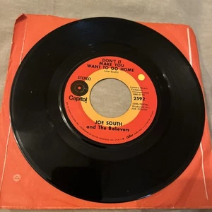 Joe South Don't It Make You Want To Go Home, Hearts Vinyl 45 RPM Capitol - Picture 1 of 2