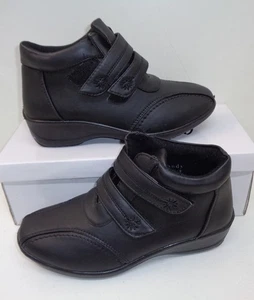 COMFORT PLUS stivali da donna scarpe casual nere prezzo consigliato £ 31,99 Regno Unito taglia 3 - Foto 1 di 7