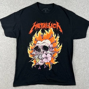 Metallica Pushead Graphic Shirt Large Mens Black Tour Concert Metal Rock - Picture 1 of 6