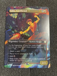 MTG Zuko, Conflicted 0302 Foil (Borderless) Avatar TLA NM - Picture 1 of 2
